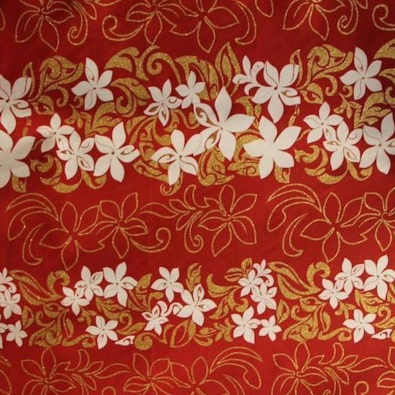 1 Yard Tiare Garden Glitter Polyester Poplin Fabric 60" Wide Inspired